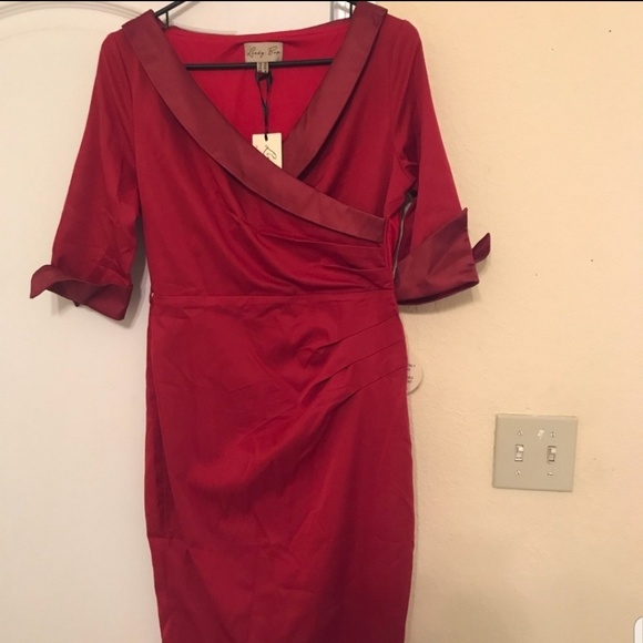 Lindy Bop Dresses & Skirts - Evadine Lindy Bop Red Pinup Dress 6 M